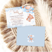 Invitation We Can Berly Wait Teddy Bear Balloon Bouquet Baby 