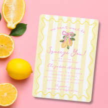 We Can't Wait to Squeeze You Lemon Baby Shower
