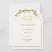 Invitation We can't wait to Squeeze You Neutral Baby Shower (Devant)