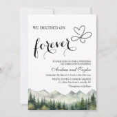 Invitation We decided on Forever Casual Wedding (Devant)