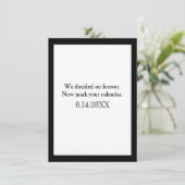 Invitation We Decided on Forever | Save the date (Debout devant)