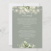 Invitation We Eloped Sage Green Wedding Vows Greenery Party (Dos)