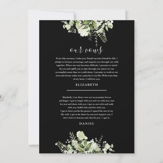 Invitation We Eloped Wedding Vows Greenery Party (Dos)