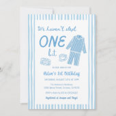 Invitation We Haven't Slept One Bit 1st Birthday Party (Devant)