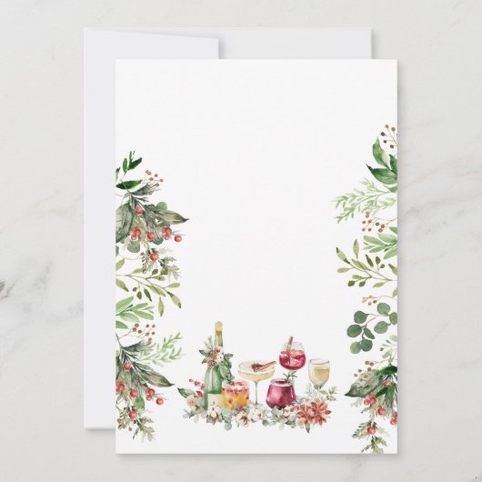 Invitation We’re Engaged Christmas Cocktail Engagement Party (Dos)