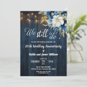 Invitation We Still Do 25th Wedding Anniversary String Lights (Debout devant)