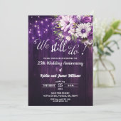 Invitation We Still Do 25th Wedding Anniversary String Lights (Debout devant)