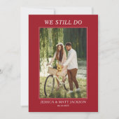 Invitation We Still Do 40th Ruby Wedding Anniversary (Devant)