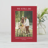 Invitation We Still Do 40th Ruby Wedding Anniversary (Debout devant)