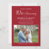 Invitation We Still Do 40th Ruby Wedding Anniversary (Dos)