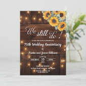 Invitation We Still Do 75th Wedding Anniversary String Lights (Debout devant)