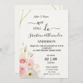 Invitation We still Do Renewal Wedding Vows Anniversary (Devant / Derrière)