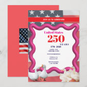 Invitation We The Silly Geese 250th Funny Celebration (Devant / Derrière)