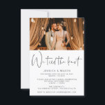 Invitation We Tied The Knot Eloped Wedding Announcement<br><div class="desc">Celebrate the new Mr & Mrs with this lovely and elegant elopement announcement and invitation!</div>