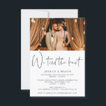 Invitation We Tied The Knot Eloped Wedding Announcement<br><div class="desc">Celebrate the new Mr & Mrs with this lovely and elegant elopement announcement and invitation!</div>
