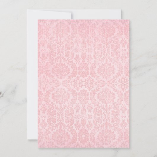 Invitation Web éffrayante Rose et Black Spider (Dos)