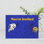 Invitation Web Halloween Spider (Debout devant)