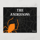 Invitation Web Halloween Spider personnalisée (Dos)