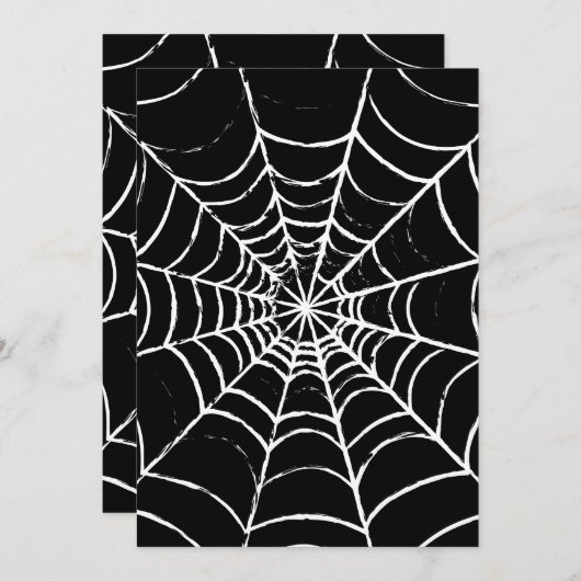 Invitation Web sombre (Devant / Derrière)