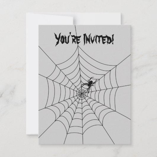Invitation Web Spider - Vide (Devant)