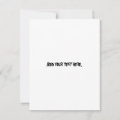 Invitation Web Spider - Vide (Dos)