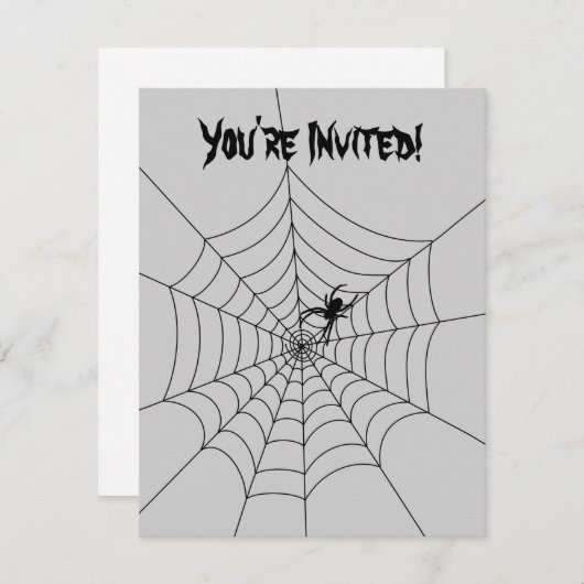 Invitation Web Spider - Vide (Devant / Derrière)