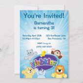 Invitation Webkinz : Entrez et jouez (Devant)