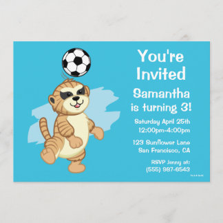 Invitation Webkinz| Meerkat Jouer au football