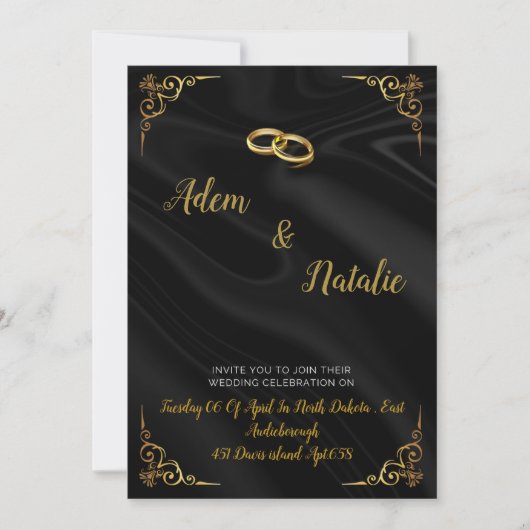 Invitation Wedding Card  (Devant)