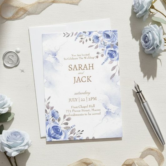 Invitation Wedding Card, Personalised Wedding Card