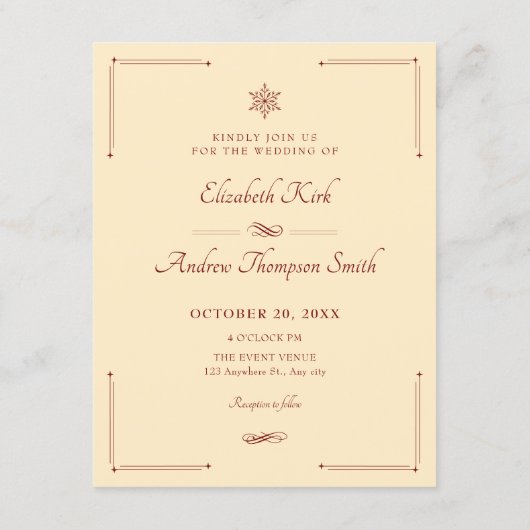Invitation Wedding christmas  (Dos)