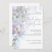 Invitation Wedding | Elegant Peonies (Devant / Derrière)