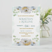 Invitation wedding flowers (Debout devant)
