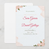 Invitation wedding invitastion (Devant / Derrière)