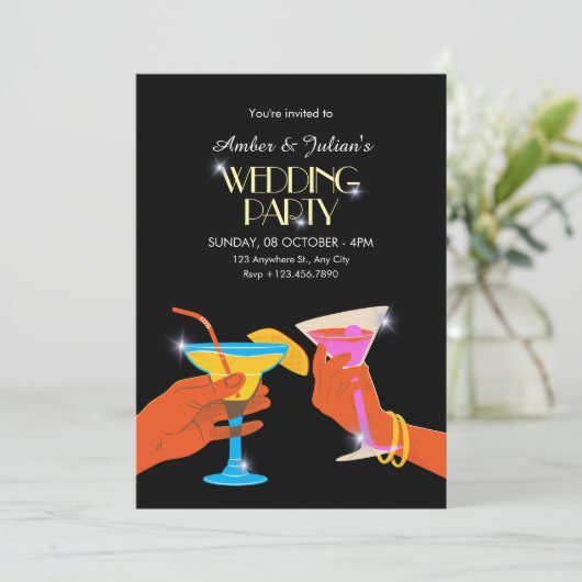 Invitation Wedding party (Debout devant)