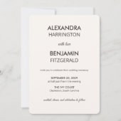 Invitation Wedding Peacock Botanical | Vintage Floral Art (Devant)