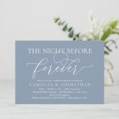 Invitation Wedding Rehearsal Dinner, The Night Before Forever (Debout devant)