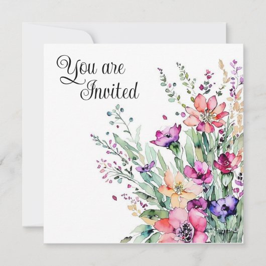 Invitation wedding shower (Devant)