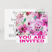 Invitation wedding shower (Devant / Derrière)