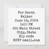 Invitation wedding shower (Dos)