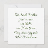 Invitation wedding shower (Dos)