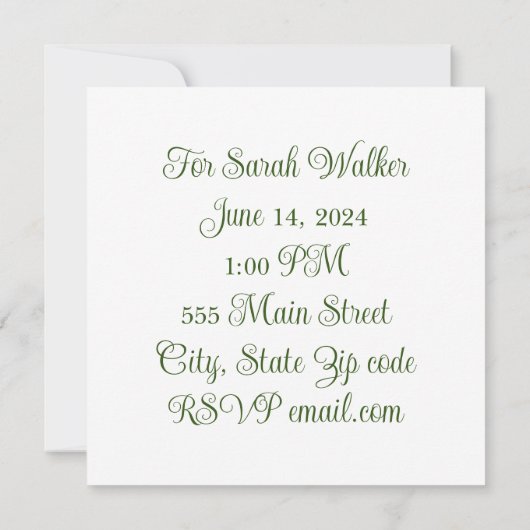 Invitation wedding shower (Dos)