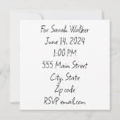 Invitation wedding shower (Dos)