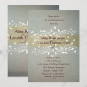 Invitation Wedding shower antique (Devant / Derrière)