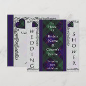 Invitation Wedding shower - Armstrong Tartan (Devant / Derrière)