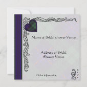 Invitation Wedding shower - Armstrong Tartan (Dos)