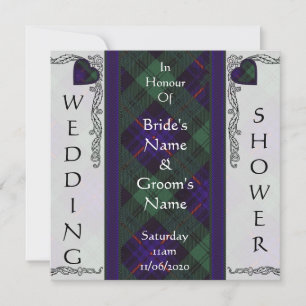 Invitation Wedding shower - Armstrong Tartan