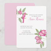 Invitation Wedding shower Azalea (Devant / Derrière)