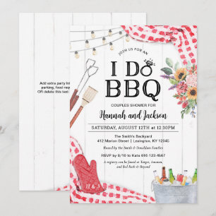 Invitation Wedding shower BBQ