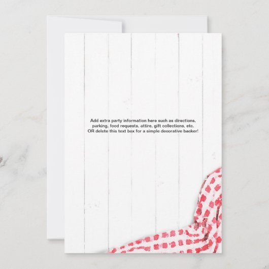 Invitation Wedding shower BBQ (Dos)